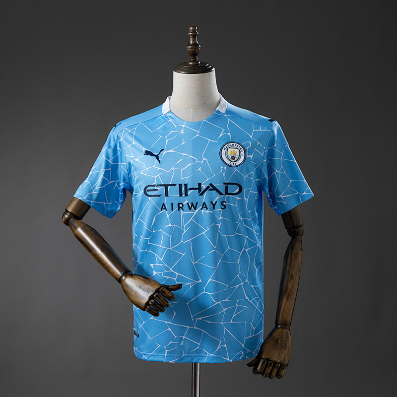 Manchester City 20-21 Home Retro Jersey S-XXL